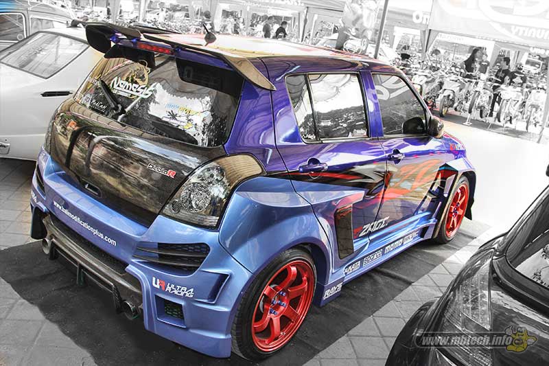 Suzuki-Swift-Jok-Custom-Carbon-Racing-Tampak-Belakang-1